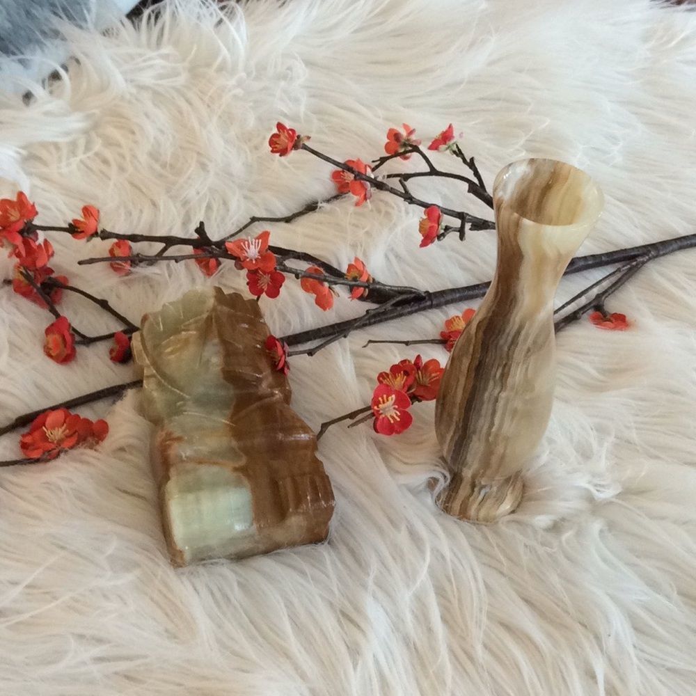 💞Set of 2 carved stone pices💞 - Picture 4 of 8